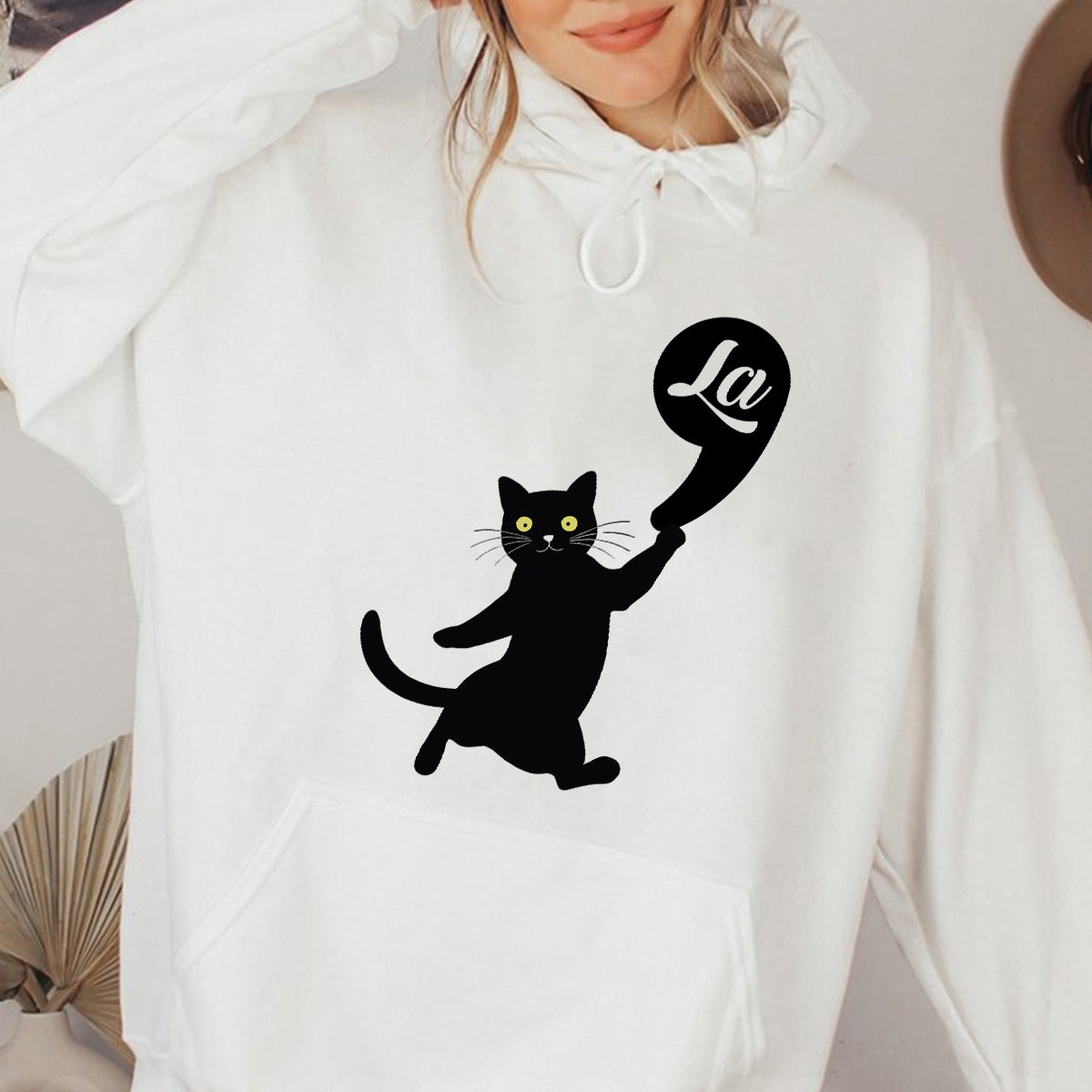 Teesdily | Cat Comma La Shirt, Childless Cat Lady Sweatshirt Hoodie Mug, Ka-mala 2024 T-shirt, Cute Cat Shirt, Women Powerful, Gift For Cat Lover