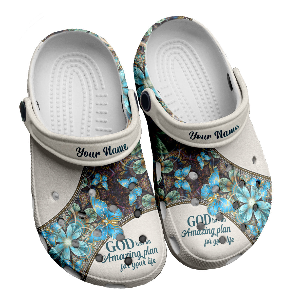 Teesdily | God Has An Amazing Plan For Your Life Customized Clogs Shoes, Gift For Jesus Lovers, God Faith Believers, Christian Gifts, Kid & Adult Unisex Clogs Shoes Eva