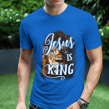 Teesdily | Jesus Is King Christian Shirt, Lion Of Judah Faith Sweatshirt,  Jesus Lion Hoodie Mug, Faith Tee Religious Gift