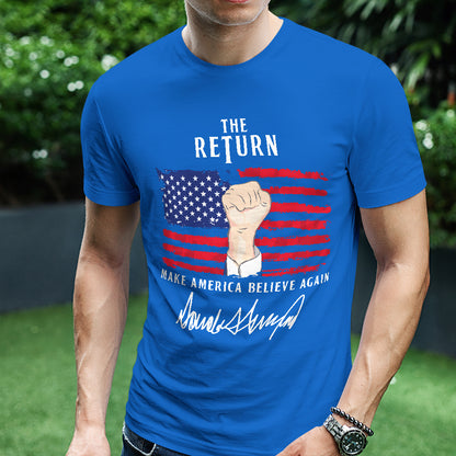 Teesdily | American Patriotic Shirt, The Return Patriotism Support Tee Sweatshirt Hoodie Mug, Patriotic Unisex Shirt