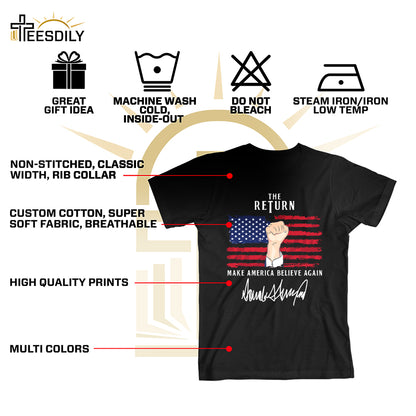 Teesdily | American Patriotic Shirt, The Return Patriotism Support Tee Sweatshirt Hoodie Mug, Patriotic Unisex Shirt