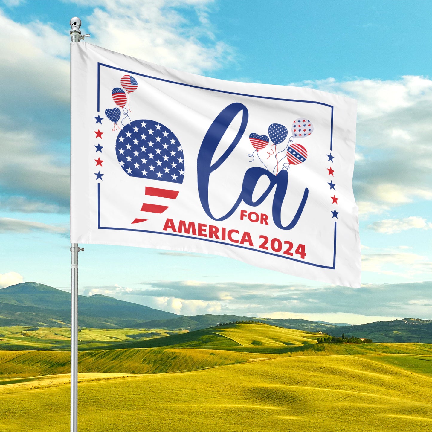 Teesdily | Comma La Flag Home, Comma La For America 2024 House Flag, Patriot Garden Flag Banner, First Female History, Girl Power Madam Women Gift