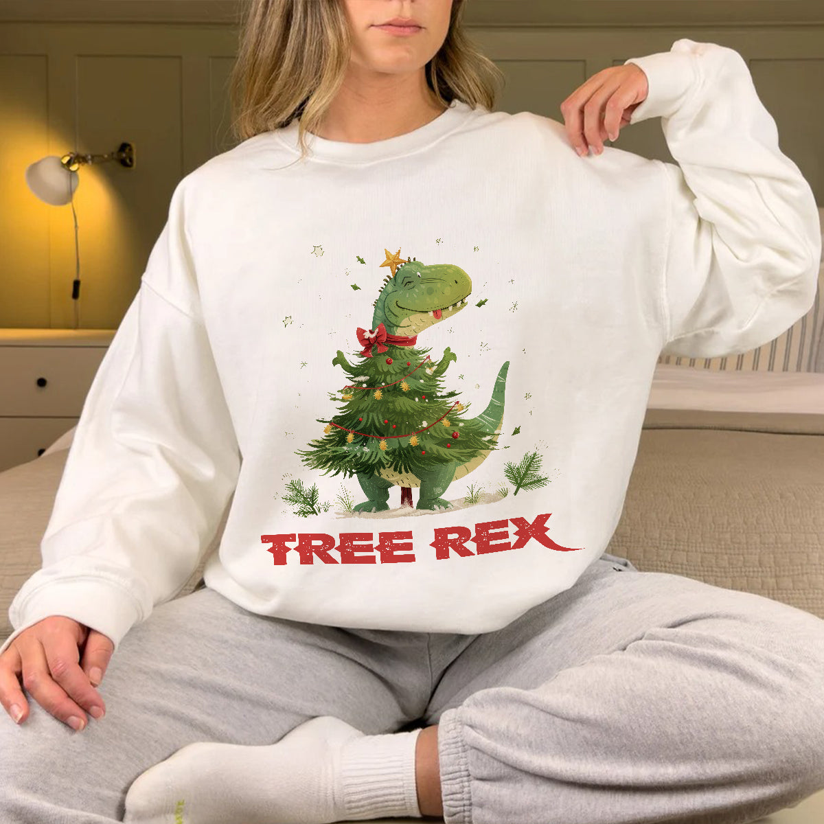 Tree Rex Christmas Shirt, Christmas Tree Rex T-shirt, Funny T-rex Christmas Sweatshirt Hoodie Mug, Rex Very Merry Christmas Gift