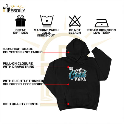 Teesdily | Papa Mountain Shirt, The Cool Papa Shirt, Father's Day Gift, Gift For Dad Unisex Tshirt Hoodie Sweatshirt Mug