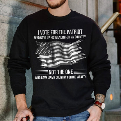 Teesdily | American Flag T-shirt, I Support The Patriot Who Gave Up His Wealth For My Country Tee Hoodie Sweatshirt Mug, Patriotism Apparel