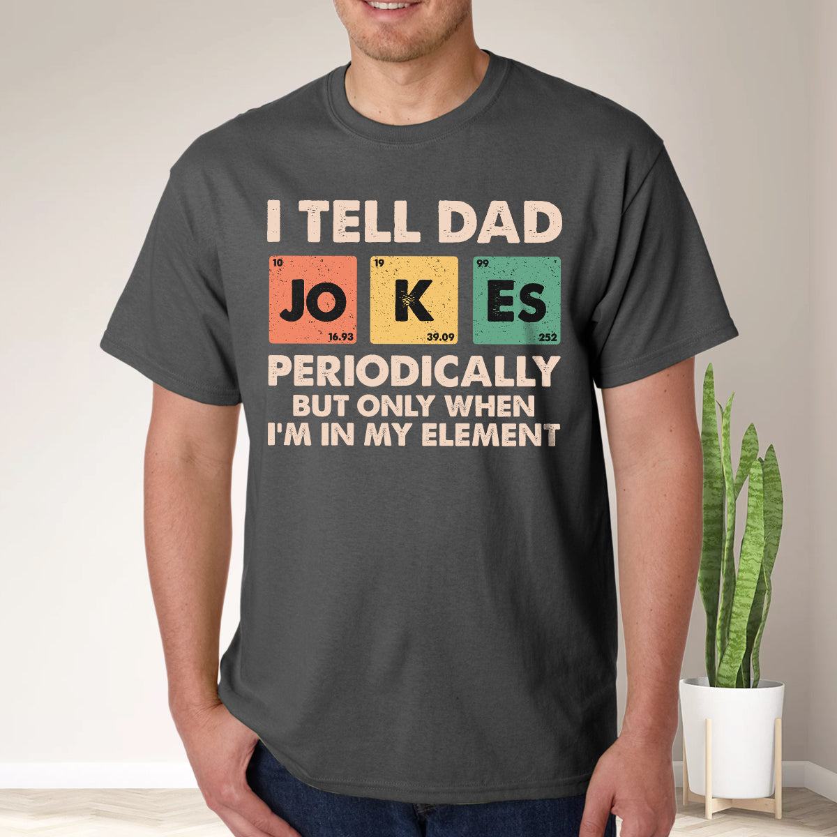 Teesdily | Dad Jokes Shirt, I Tell Dad Jokes Periodically But Only When I'm In My Element Sweatshirt Hoodie, Fathers Day Funny Gifts Mug