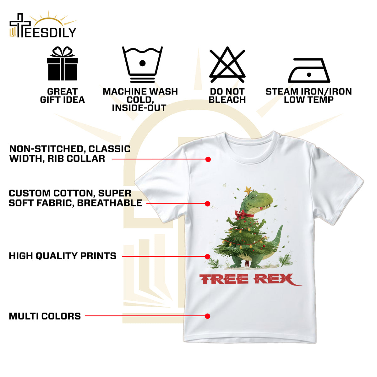 Tree Rex Christmas Shirt, Christmas Tree Rex T-shirt, Funny T-rex Christmas Sweatshirt Hoodie Mug, Rex Very Merry Christmas Gift