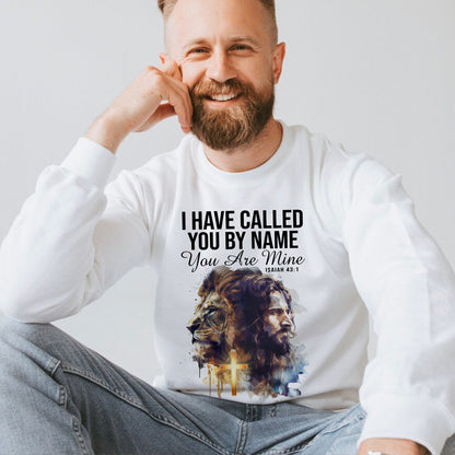 Teesdily | I Have Called You By Name You Are Mine Isaiah 43 1 Jesus Shirt, Unisex Tshirt Mug