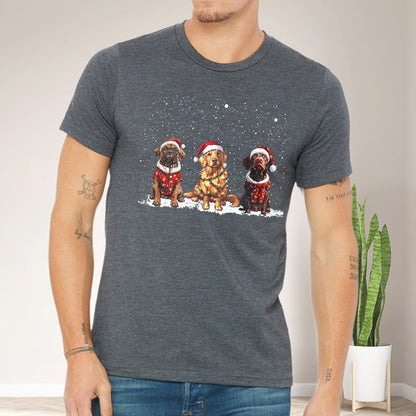 Teesdily | Dog Christmas Shirt, Christmas Dog Santa Sweatshirt Hoodie Mug, Dog Mom Tshirt, Dog Owner Tee, Dog Lover Christmas Gift