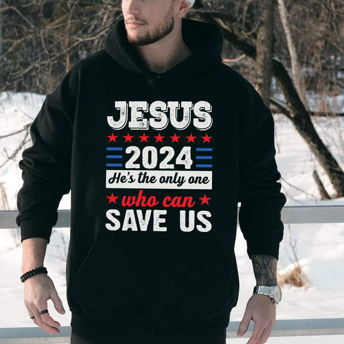 Teesdily | Jesus American Shirt, Jesus Who Can Save Us Tee Sweatshirt Hoodie Mug, Patriotic Christian Tee, Jesus Lover Gift, Patriotic Jesus Gift