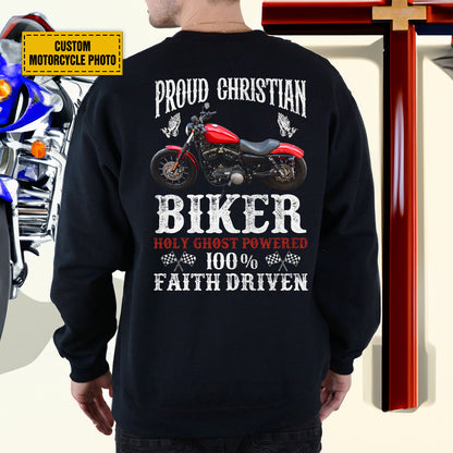 Teesdily | Christian Biker Customized Graphic Tees Men, Motorcycle Faith Driven Men's T-shirts Hoodie Sweatshirt Mug, Speed Lover Gifts, Biker Tops