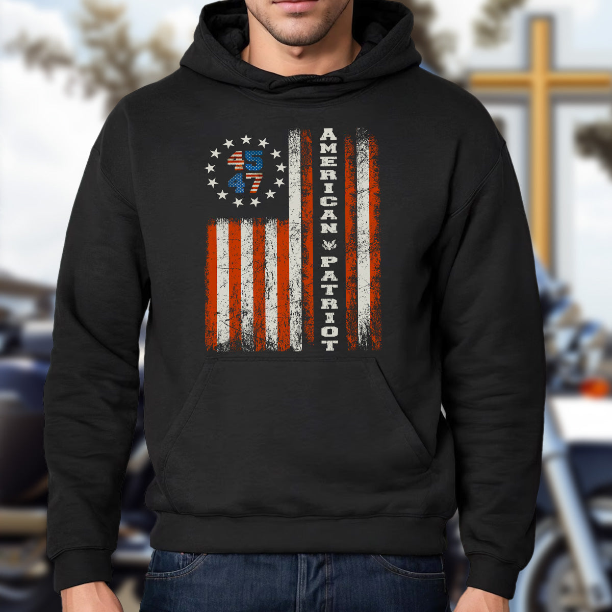 Teesdily | American Patriot Shirt, American Patriot 45 47 Shirt, Vintage American Flag Hoodie Sweatshirt Mug, Make American Great Shirt Victory Gift