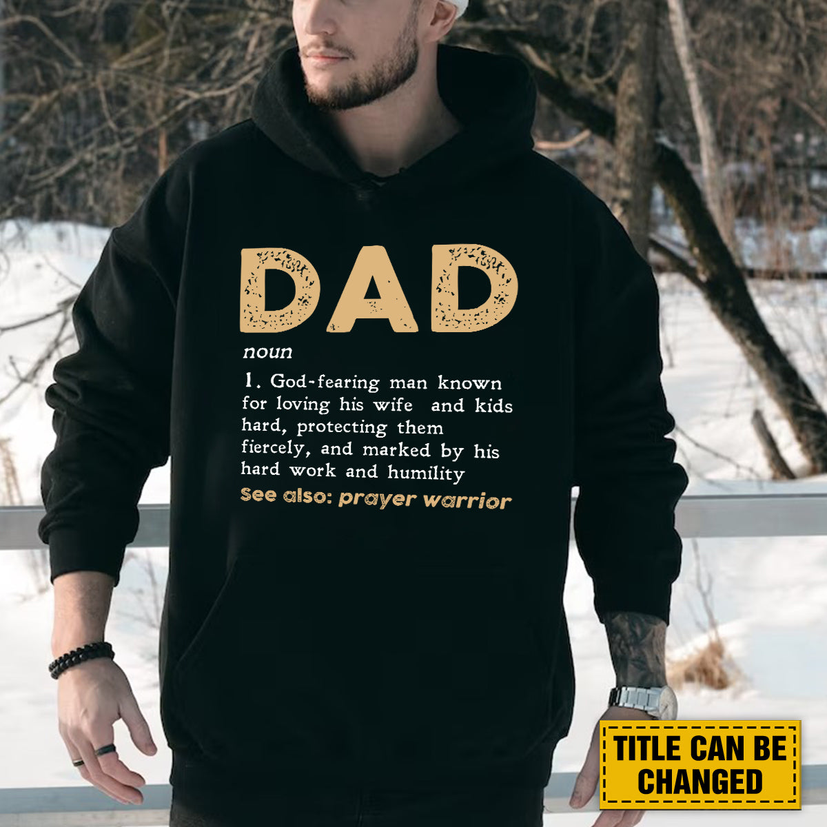 Teesdily | Dad Definition Customized Shirt, Prayer Warrior Men's Shirt, Father Day Gifts, God Fearing Man Unisex Tshirt Hoodie Sweatshirt Mug