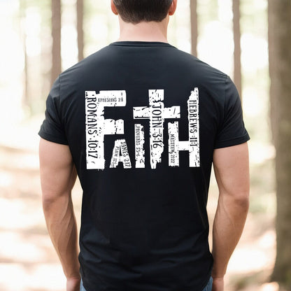 Teesdily | Jesus Faith Shirt, God Bible Verses Tee, Catholic Casual Shirt, Christian Gifts Unisex Tshirt Hoodie Sweatshirt Mug