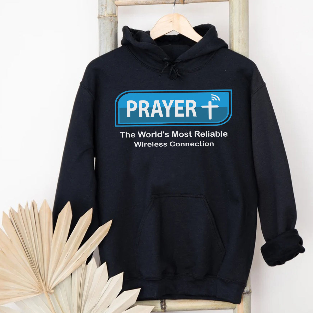 Teesdily | Jesus Christian Prayer Shirt Prayer The World's Most Reliable Wireless Connection Sweatshirt Hoodie Mug Prayer Funny Streetwear Clothing