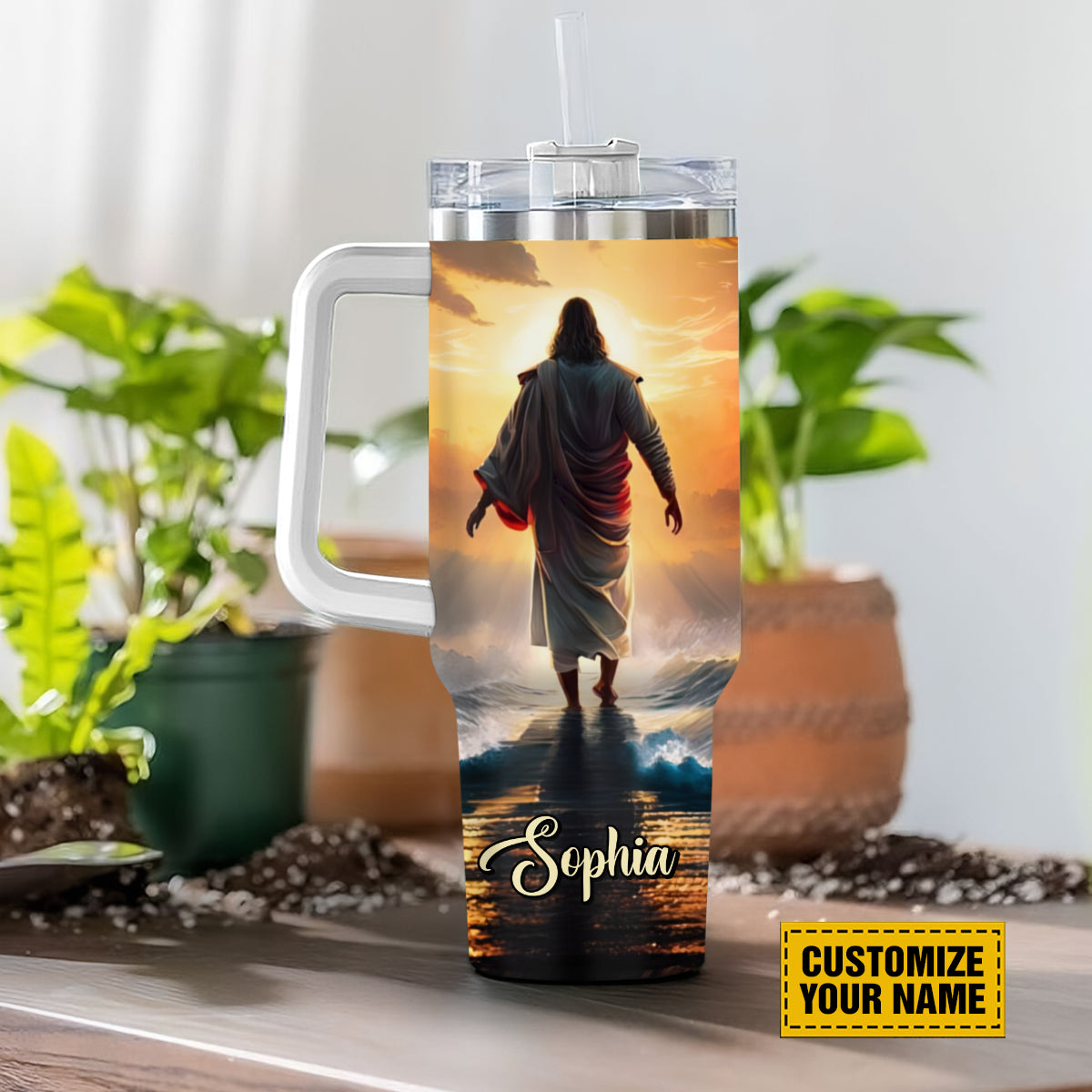 Teesdily | Customized Jesus Christ Insulated Tumbler No One Will Ever Ever Love You More Than Jesus 40oz Tumbler Jesus Believer Gifts