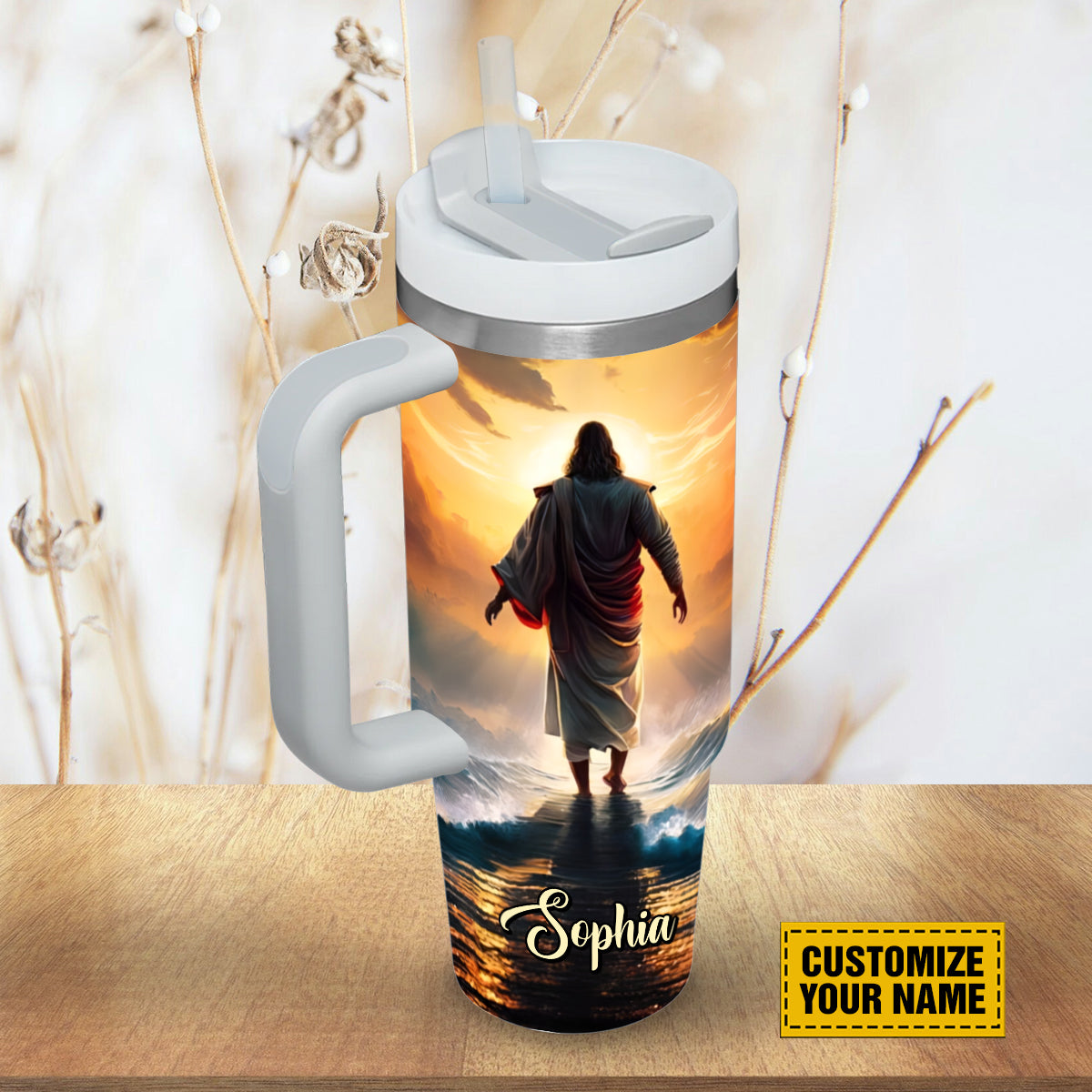 Teesdily | Customized Jesus Christ Insulated Tumbler No One Will Ever Ever Love You More Than Jesus 40oz Tumbler Jesus Believer Gifts