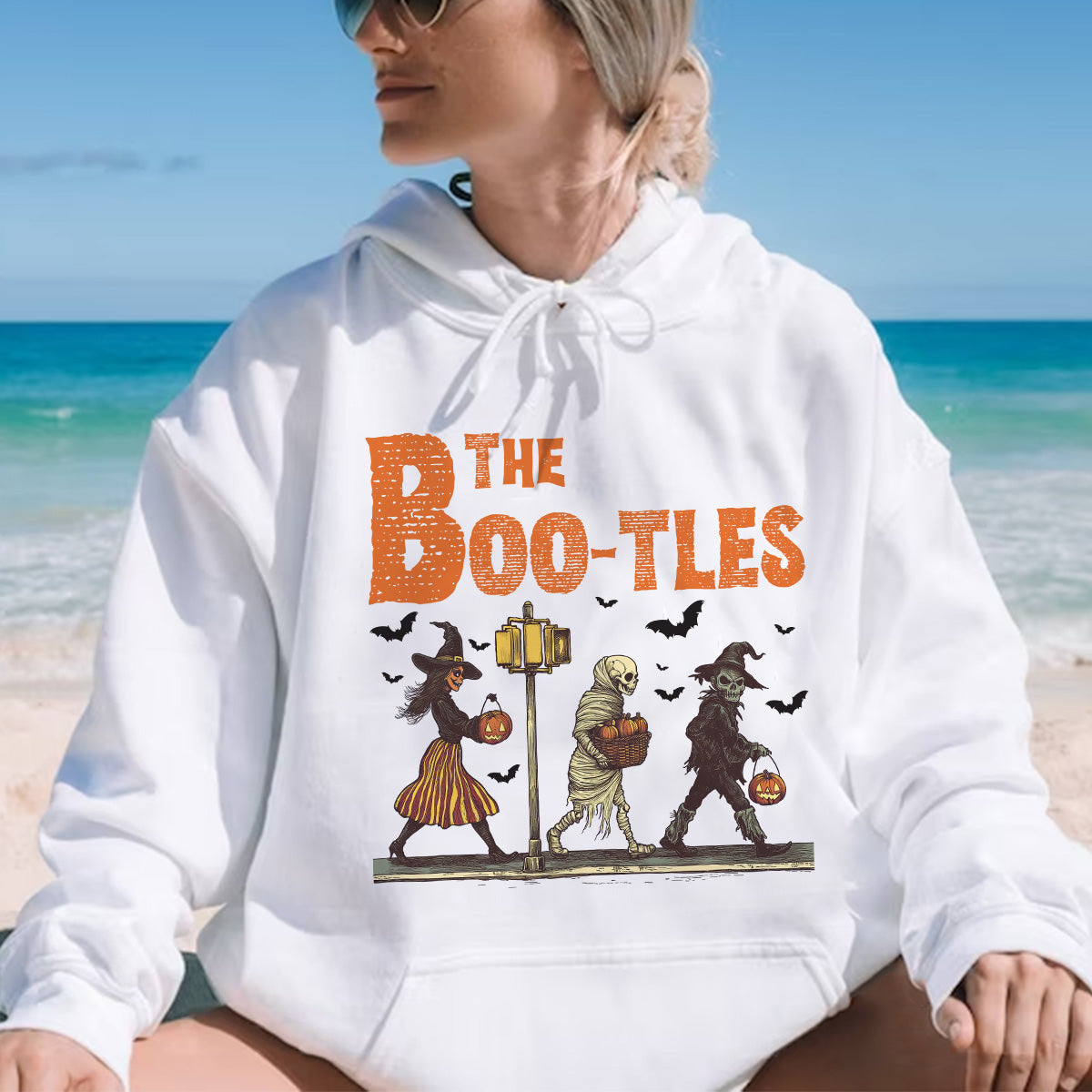 Teesdily | The Boo-tles Scabby Road Halloween Shirt, Boo Boo Spooky Season Sweatshirt, Stay Spooky Hoodie Mug, Halloween Gifts