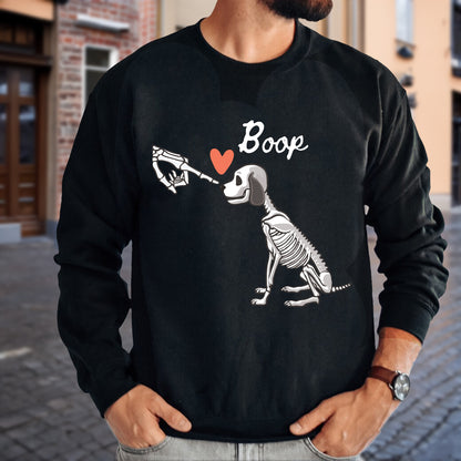 Teesdily | Dog Skeleton Sweatshirt, Funny Dog Shirt, Dog Lover Gifts, Dog Mom Hoodie Mug, Halloween Skeleton Shirt, 2024 Happy Halloween Gift