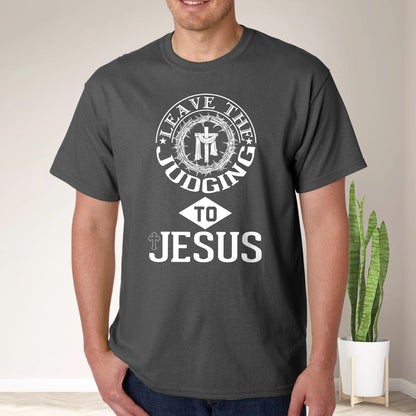 Teesdily | Leave The Judging To Jesus Shirt, God Cross Thorns, Faith Believers, Jesus Gift, Unisex Tshirt Hoodie Sweatshirt Mug