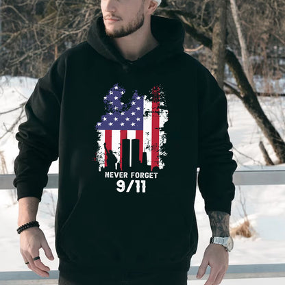 Teesdily | Patriot Day Shirt, Never Forget 911 T-shirt, The Statue Of Liberty American Flag Sweatshirt Hoodie Mug, Memorial Shirt, Remembrance Gift