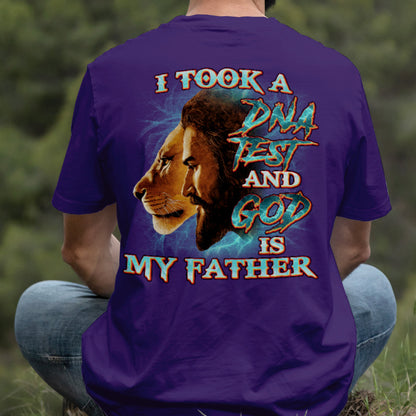 Teesdily | I Took A Dna Test Shirt, God Is My Father Men Sweatshirt, Jesus Lion Hoodie Mug, Christian Religious Gift