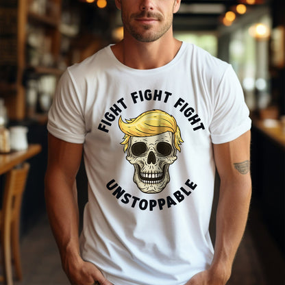 Teesdily | Fight Fight Fight Unstoppable Shirt, American Patriotic Shirt, Fight 2024 Sweatshirt Hoodie Mug, Can't Stop T-shirt, Halloween Shirt Gift