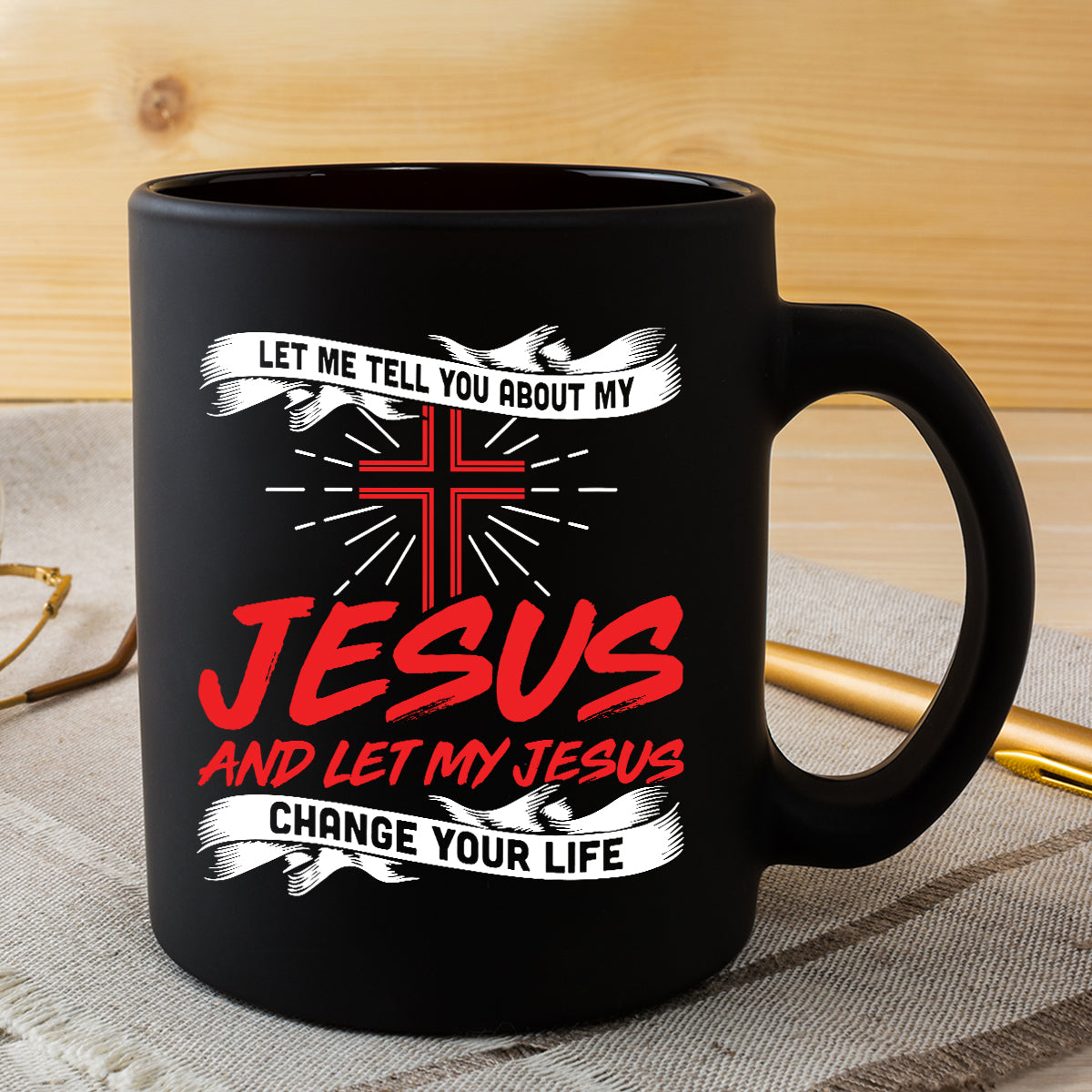 Teesdily | Jesus Christ Cross Backside Basic Tees, Let Me Tell You About My Jesus Hoodie Sweatshirt Mug, Jesus Believer Gifts, God Inspiration Quotes