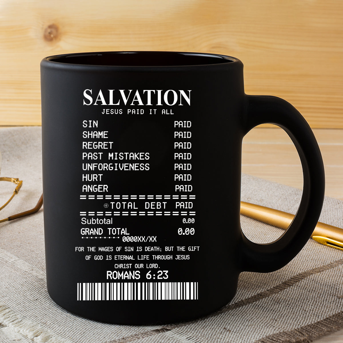 Teesdily | Salvation Jesus Paid It All Novelty Shirt, Religious Casual Shirt, Jesus Lover Basic Tee, God Prayer Unisex Tshirt Hoodie Sweatshirt Mug