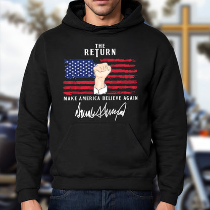 Teesdily | American Patriotic Shirt, The Return Patriotism Support Tee Sweatshirt Hoodie Mug, Patriotic Unisex Shirt