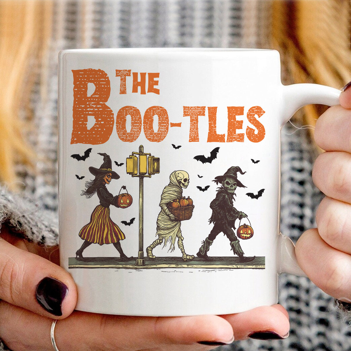 Teesdily | The Boo-tles Scabby Road Halloween Shirt, Boo Boo Spooky Season Sweatshirt, Stay Spooky Hoodie Mug, Halloween Gifts