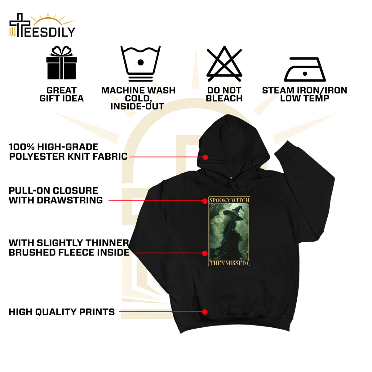 Teesdily | Spooky Witch Shirt, Halloween Witch Spooky Sweatshirt, They Missed 1 Hoodie, Spooky Vibes Social Club T-shirt, Halloween Gifts Women