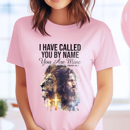 Teesdily | I Have Called You By Name You Are Mine Isaiah 43 1 Jesus Shirt, Unisex Tshirt Mug