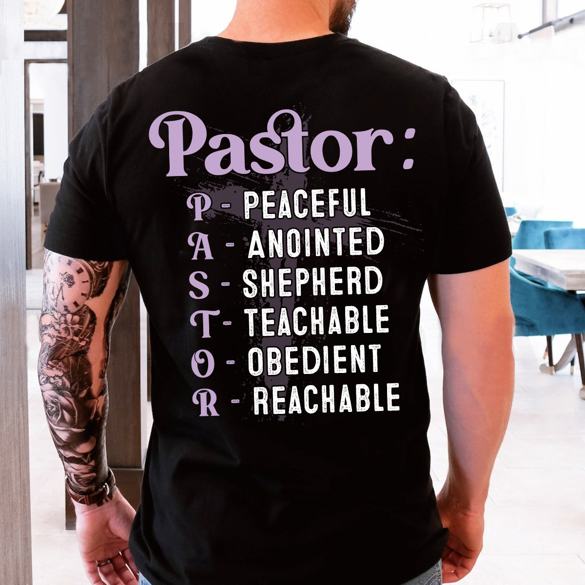 Teesdily | Pastor Unisex Shirt, Pastor Christian Shirt, Pastor Appreciation Gifts, Unisex Tshirt Hoodie Sweatshirt Mug