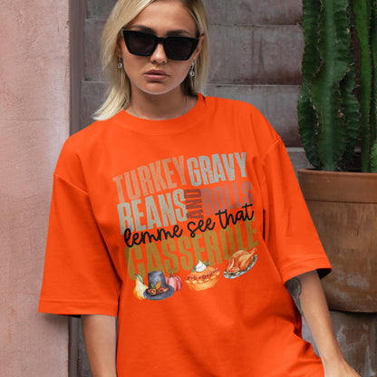 Teesdily | Thanksgiving Shirt, Turkey Gravy Beans And Rolls Tee Sweatshirt Hoodie Mug, Thanksgiving Gift, Turkey Fall Gift