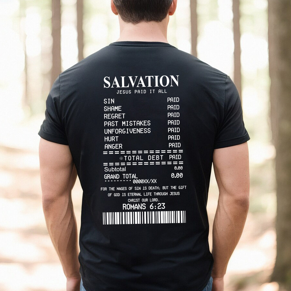 Teesdily | Salvation Jesus Paid It All Novelty Shirt, Religious Casual Shirt, Jesus Lover Basic Tee, God Prayer Unisex Tshirt Hoodie Sweatshirt Mug