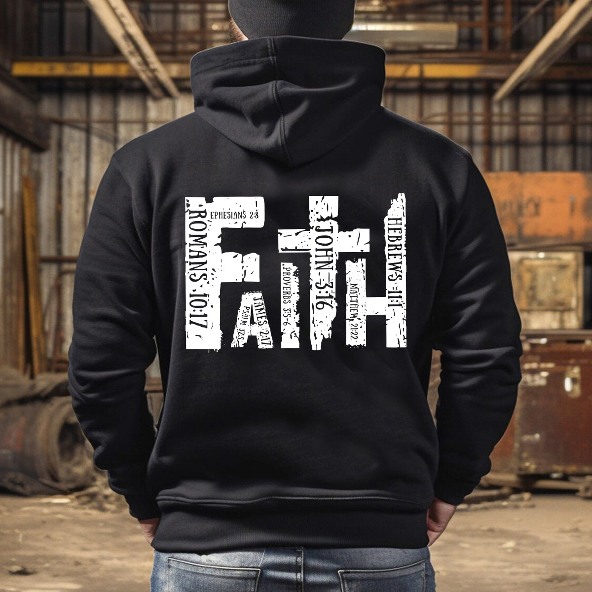 Teesdily | Jesus Faith Shirt, God Bible Verses Tee, Catholic Casual Shirt, Christian Gifts Unisex Tshirt Hoodie Sweatshirt Mug