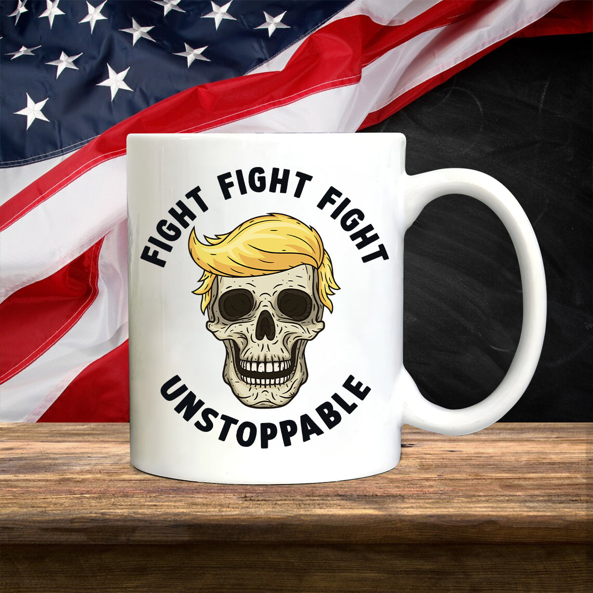 Teesdily | Fight Fight Fight Unstoppable Shirt, American Patriotic Shirt, Fight 2024 Sweatshirt Hoodie Mug, Can't Stop T-shirt, Halloween Shirt Gift