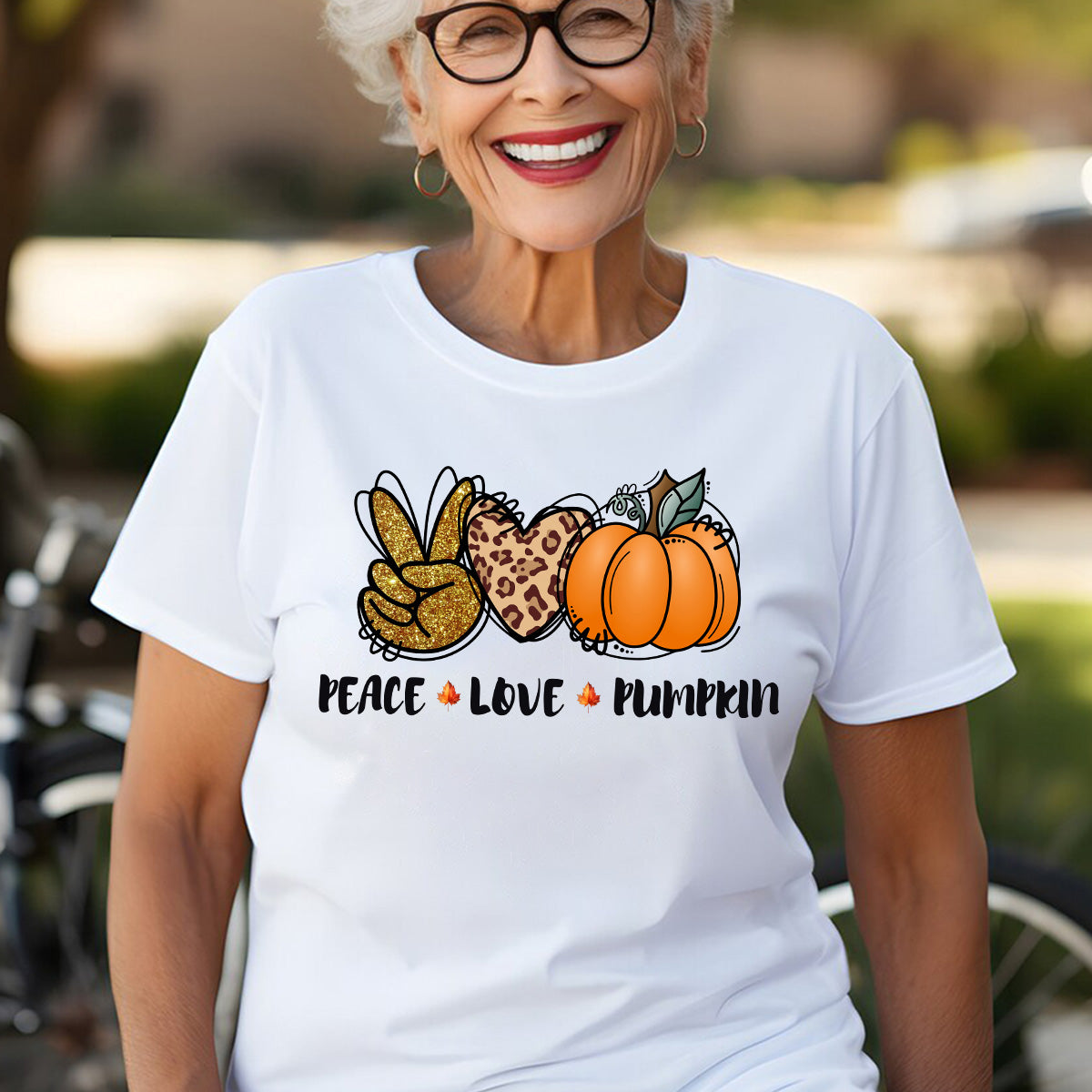 Teesdily | Peace Love Fall Pumpkin Shirt, Happy Holiday Tee Sweatshirt Hoodies, Fall Vibes Mug, Fall Shirts For Women Faith