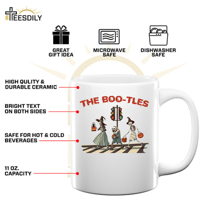 Teesdily | The Boo-tles Shirt, Halloween Witchy Sweatshirt, Halloween Boo-tles T-shirt, Witch Skeleton Mummy Pumpkin Hoodie Mug Gift