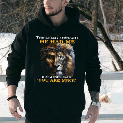 Teesdily | Jesus Lion Of Judah Shirt, Jesus Said You Are Mine Sweatshirt Hoodie Mug, Christian Gifts, Jesus Lovers Tee, God Faith Believers Apparel