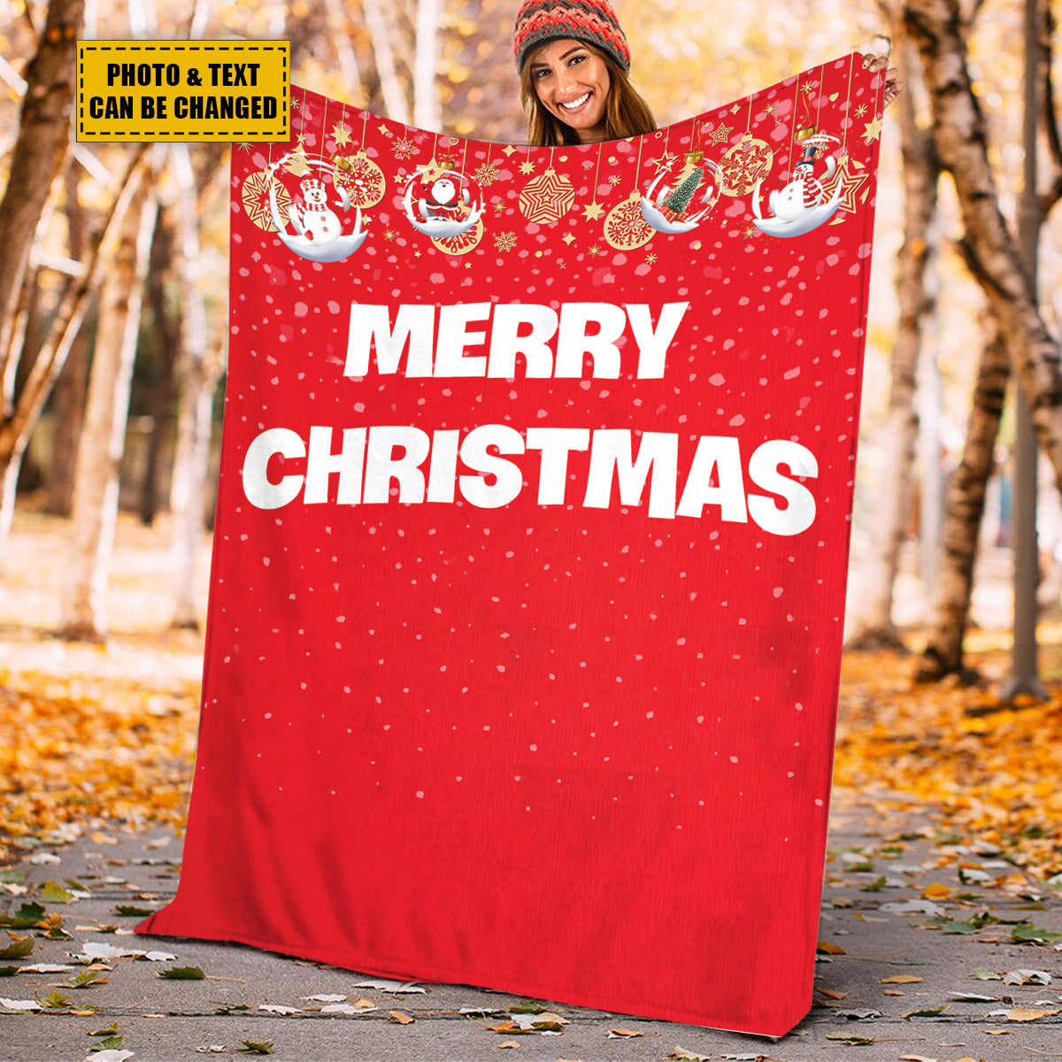 Teesdily | Christmas Couple Custom Blanket With Picture Boyfriend Like You Is A Christmas Wish Come True Sherpa Blanket Merry Christmas Gift Boyfriend