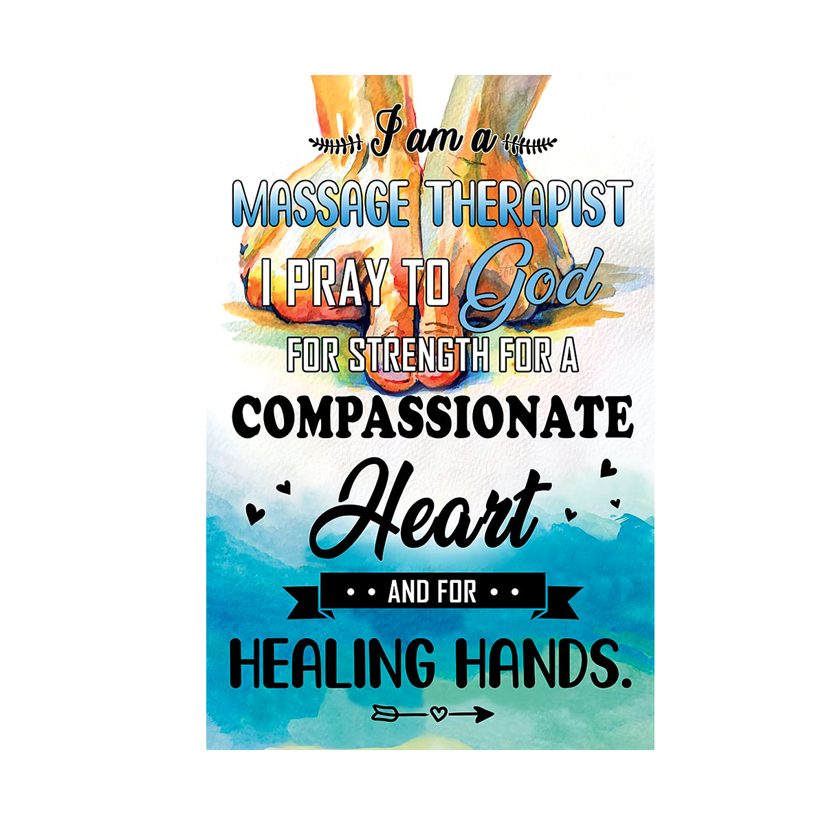 Teesdily | Massage Therapy Healing Hands Vertical Poster, Wellness Massage Pray To God Canvas Wall Art, Massage Studio Decor, Massage Therapist Gifts