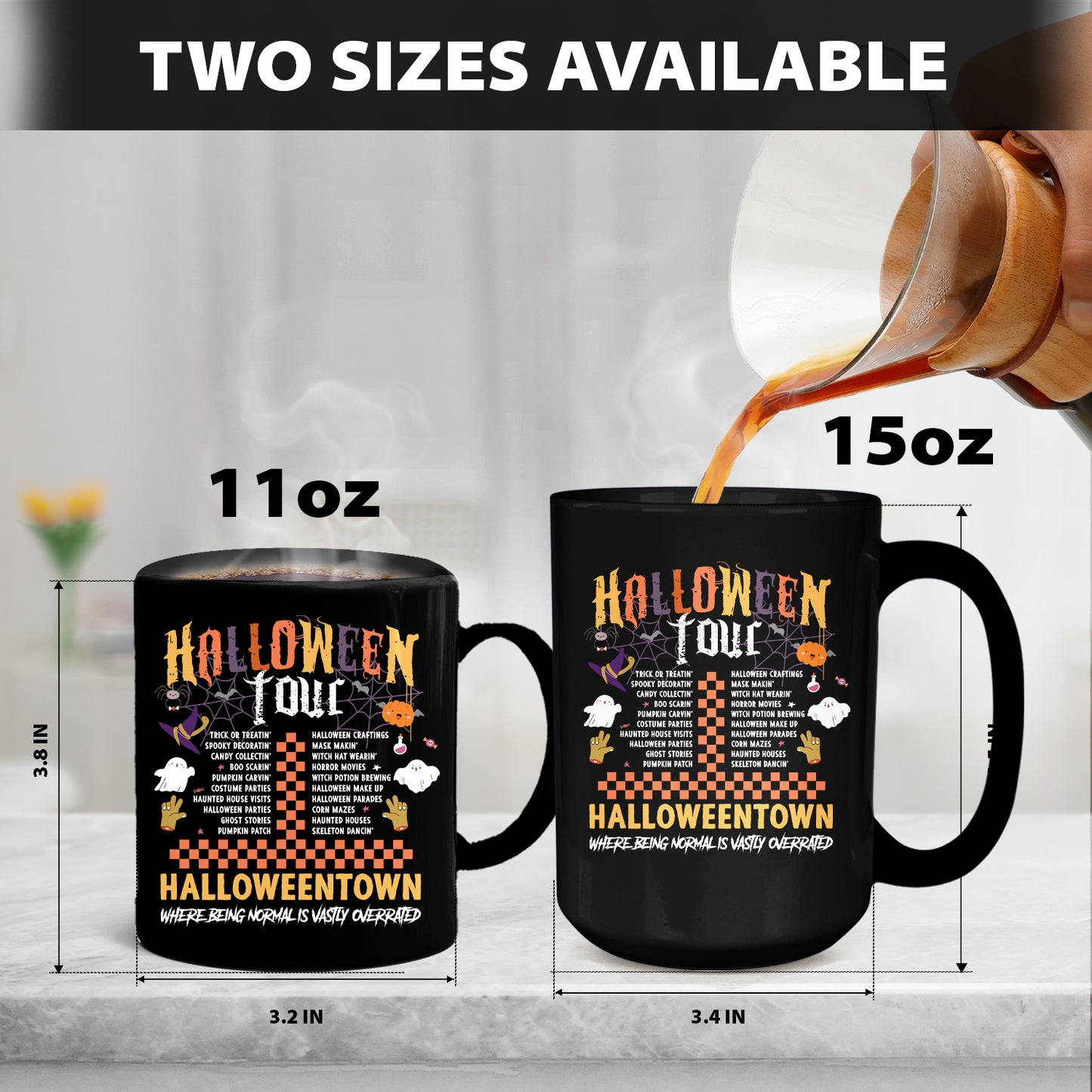 Teesdily | Halloween Tour Shirt, Halloween Town tee sweatshirt hoodie mug, halloween gifts, spooky season costume, halloween icons gifts