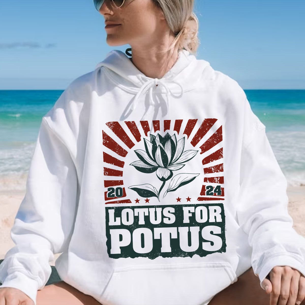 Teesdily | Lotus Shirt, Lotus For Potus T-shirt, Madame Leader Sweatshirt Hoodie Mug, Potus Shirt, Ka-mala Shirt, I'm Speaking Tee, Gift For Women