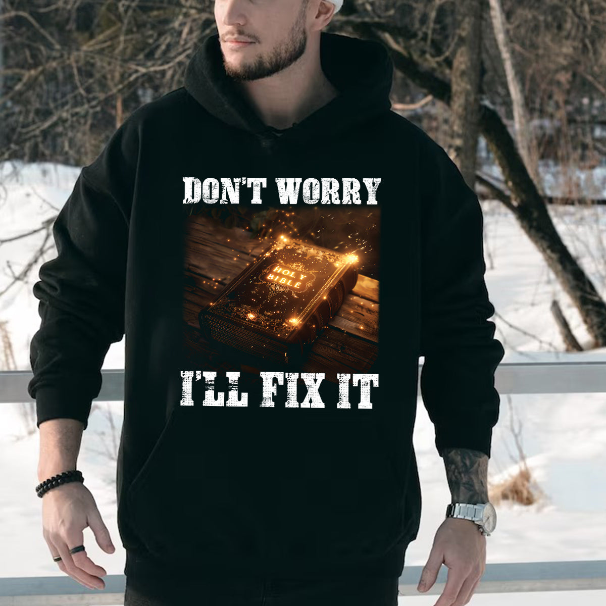 Teesdily | Don't Worry I'll Fix It Jesus Shirt, Holy Bible Sweatshirt Hoodie Mug, Holy Bible Verse, Jesus Lovers, Christian Gifts, God Believers