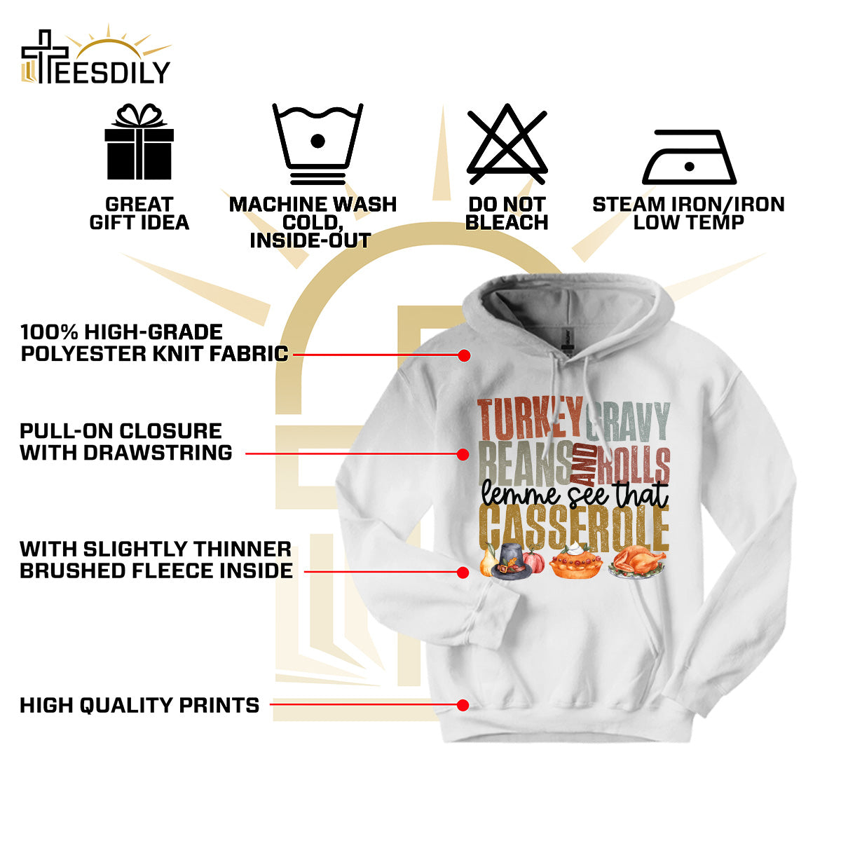 Teesdily | Thanksgiving Shirt, Turkey Gravy Beans And Rolls Tee Sweatshirt Hoodie Mug, Thanksgiving Gift, Turkey Fall Gift