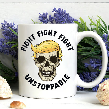 Teesdily | Fight Fight Fight Unstoppable Shirt, American Patriotic Shirt, Fight 2024 Sweatshirt Hoodie Mug, Can't Stop T-shirt, Halloween Shirt Gift