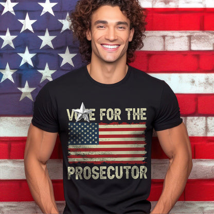 Teesdily | American Flag Patriotic Shirt, Support For The Prosecutor Tee Sweatshirt Hoodie Mug, Support Apparel Gifts, Support Tee