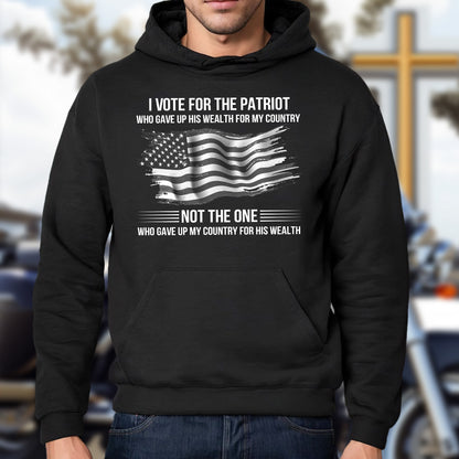 Teesdily | American Flag T-shirt, I Support The Patriot Who Gave Up His Wealth For My Country Tee Hoodie Sweatshirt Mug, Patriotism Apparel